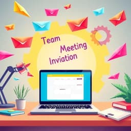 Team Meeting Invitation Email Template icon