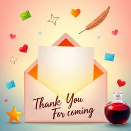 Thank You for Coming Email Template icon