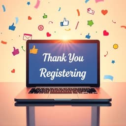 Thank You for Registering Email Template icon