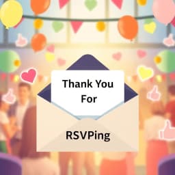 Thank You for RSVPing Email Template icon