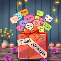 Thank You Message Generator for Gifts Received from Friend icon