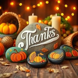 Thanksgiving Rock Painting Ideas icon