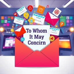 To Whom It May Concern Email Template icon