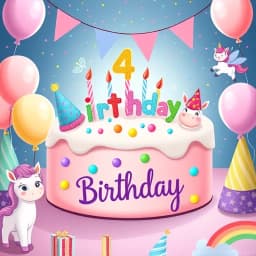 Toddler Girl 4th Birthday Party Ideas Girl icon