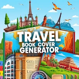 Travel Book Cover Generator icon