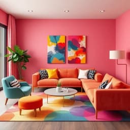 Triadic Color Scheme Interior Design icon