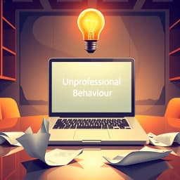 Unprofessional Behaviour Email Template icon