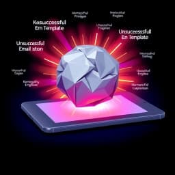 Unsuccessful Email Template icon