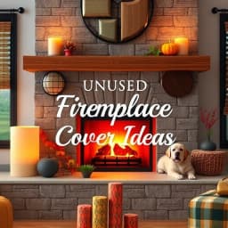 Unused Fireplace Cover Ideas icon