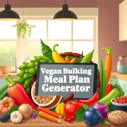 Vegan Bulking Meal Plan Generator icon