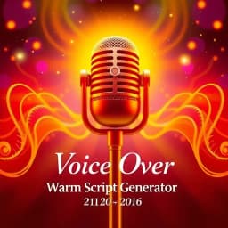 Voice Over Warm Script Generator icon