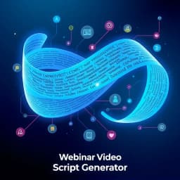 Webinar Video Script Generator icon