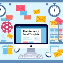 Website Maintenance Email Template icon