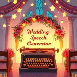 Wedding Speech Examples Generator icon