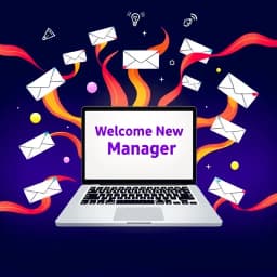 Welcome New Manager Email Template icon
