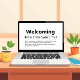 Welcoming New Employee Email Template icon