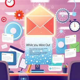 While You Were Out Email Template icon