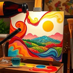 Wine and Canvas Painting Ideas icon