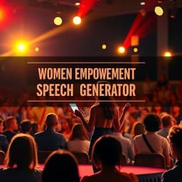 Women Empowerment Speech Generator icon