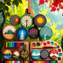 Wood Circle Painting Ideas icon