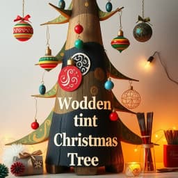 Wooden Christmas Tree Painting Ideas icon
