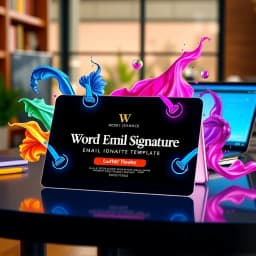 Word Email Signature Template icon