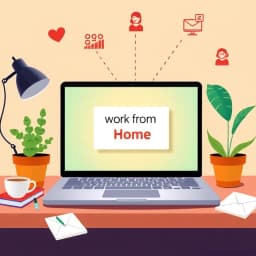 Work From Home Email Template icon
