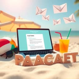 Work Handover Email to Colleagues During Vacation Template icon