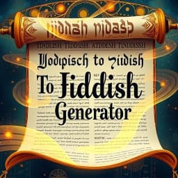 Yiddish To English Generator icon