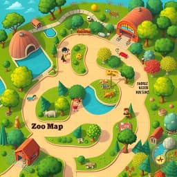 Zoo Map Illustration Generator icon