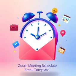 Zoom Meeting Schedule Email Template icon